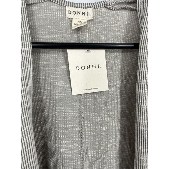 Anthropologie Donni Ribbed Open Draped Cardigan Pockets One Size Fits‎ All NWT - Picture 5 of 9